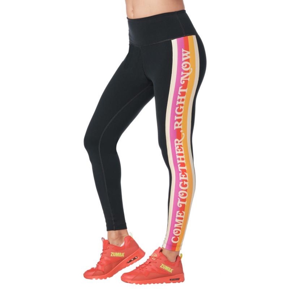 Zumba Lennon lyrics Collection - High waisted ankle leggings